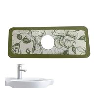 Water Drip Catcher for Faucets - Sink Protector Splash Guard | Soft Silicone Tray Fits Most Taps, Collects Water Drips, Keeps Counters Dry, Easy to Install, Dishwasher Safe Practical 14.9x5.1in