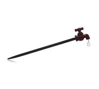 Water Drop Faucet Hair Stick，Chinese-style hairpins, long hair accessories, women's updos, wooden hair ornaments. (Black,21cm)