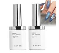 Water Drop Top Coat Gel | 12ml 2 Pieces Glossy Shine UV LED Soak Off | Wate