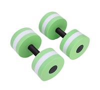 Water Dumbbell Barbell Set Eco Friendly EVA Foam Fitness Equipment for Pool Workouts Body Shaping Strength Training Blue Pink Green 26.5cm 234g Pair (Verde)