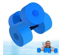Water Dumbbells for Pool Exercise | 2 Piece Foam Floating Fitness Barbells | Aquatic Dumbbells | for Adults Women Men Swimming Bodybuilding Back Shoulders Arms Chest Upper Body
