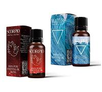 Water Element & Scorpio Zodiac Sign Astrology Mezcla de aceites Esenciales Paquete Doble (2x10ml)