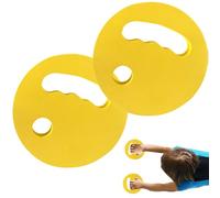Water Exercise Discs - 2 Pack EVA Floating Aqua Training Pads, Ergonomic Non-Slip Grip | Water Fitness Discs for Beginners Youth Teens Boys Girls Women Pool Exercise Aqua Workout Balance Strength