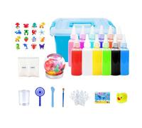Water Fairy Gel Toy Kit - Juego de 12 moldes creativos mágicos para niños | Percepción del color Drop Play Gel Ball Kit, Fantasía Textura Forma Solución Mezcla de Juguetes Droper Tool para llamar la