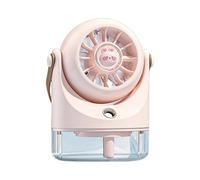 Water Fan - Handheld Battery Operated Mist Cooling Device, 3-Speed Quiet Portable Air Cooler and Mister Fan | Personal Desk Fans for Home, Bedroom, Office, Dorm, Outdoor Travel, Camping, Fishing,