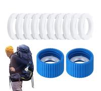 Water Filter Coupling Adapter, Bottles Filter Coupler, 28mm External Thread Accessory, Leakproof Gasket Attachment for Travel Backpacking Mountaineering Outdoor Use, 4.72x4.72 inches