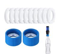 Water Filter Coupling Kit with 28mm Thread, Filtration Cleaning Connector for Hiking, Outdoor, Fishing, Picnic, Backpacking, Camping, Mountaineering Gear, 4.72x4.72 Inches