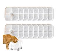 Water Filter for Cat Fountain - Triple Layer Cotton Filter for Cats Drinking Fountain,Resin Activated Carbon Drinking Accessories for Pet Shop, Home, Cattery, Indoor