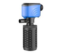 Water Filter Pump for Fish Tank, Powerful Aquarium Oxygenation System, Internal Quiet Filtration Machine, Multi Stage Cleaning Design, 1 Unit, Black, Pond, Living Room, Workplace, Bedroom Aquariums,