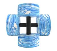 Water Foam Dumbbells, Aquatic Dumbbells, Pool Aerobic Exercise Equipment, Ergonomic Grip, Lightweight Floatable EVA, for Swimming Workouts and 10.63x5.71 pulgadas, Blue, 1 par