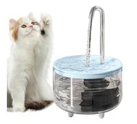 Water Fountains For Cats Indoor - USB Battery Operated Cat Drinking Fountain 1L, Automatic Circulation Filtration Cat Dispenser, Clear Water Feeder Supplies For Indoor Cats Dogs