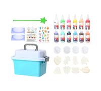 Water Gel Kit - Squishy Maker Toys | Art Craft Activities with 12 Cartoon Molds | Water Gel Art Kit | For Kids Ages 3+ Girls Boys Birthday Party Home School Classrooms