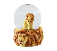 Water Globe - León de Deluxebase. Bola de Nieve de león con Figura de Resina y Base Moldeada. Genial como decoración hogar, Adorno o Regalo. (Diseño seleccionado al Azar de 2 Colores)