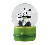 Water Globe - Pandas de Deluxebase. Bola de Nieve de Panda con Figura de Resina y Base Moldeada. Genial como decoración hogar, Adorno o Regalo. (Diseño seleccionado al Azar de 2 Colores)
