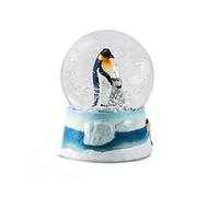 Water Globe - Pingüino de Deluxebase. Bola de Nieve de pingüino con Figura de Resina y Base Moldeada. Genial como decoración hogar, Adorno o Regalo. (Diseño seleccionado al Azar de 2 Colores)
