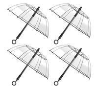 Water Gun Umbrella-Transparent Umbrella Squirt Gun-Shoots up to 27ft -Big-Capacity Dual-Use Rain Shelter & Water Blaster Toy for Outdoor Swimming Pool Beach Parties, Prank Games (4 PCS)