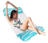 Water Hammock Floating Dock, Ergonómico Inflatable Pool Float and Raft, 47,24 x 27,56 pulgadas Multi-Purpose Water Lounge for Swimming, Relaxation, and Lake Sports, Rivers, and Pools