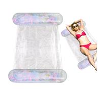 Water Hammock - Hammock Pool Floats Adults | Water Hammock Lounge Floatiess | Swimming Pool Lounger | Foldable and Leakproof Pool Floaties Raft For Beach Lake Rivers and Swimming Pool, 130 * 70cm