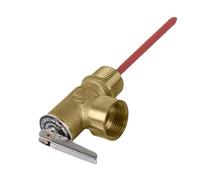 Water Heater Safety Valve - Brass Temperature And Pressure Relief Valves, Safety Valves For Boilers, Safe Device With Extended Probe For Residential Buildings Commercial Properties