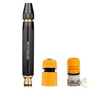 Water Hose Nozzle - 16cm High Pressure Sprayer | ABS 3 Spraying Modes | Handheld Car Wash Hose Wand, Ergonomic Garden Watering Tool For Cleaning Yards Home Balcony Patio Garage With Connectors