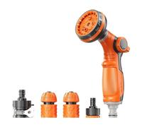 Water Hose Nozzle - Heavy Duty Tight Fit Leak Proof Replacement, Garden Cleaning Nozzle for Washing Cars, Cleaning Ground, Irrigation and Plant Watering, Ideal for Homeowners