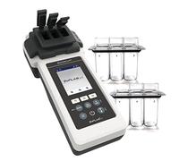 Water-ID WATER TESTING EQUIPMENT PoolLab 2.0 con 70 tiras de prueba - Edición especial para MediMuc - 24 parámetros - App, Software - Medición de hasta 3 parámetros en una prueba (2.0 | Cubierta EXTRA