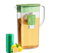 Water Infuser Pitcher - 2L Water Pitcher With Lid And Fruit Infuser | Beverage Serveware | 19x10x26cm PP Material, Cold Waters Pitchers, Drink Dispenser For Iced Tea, Fruit Infused Waters And Juice, F