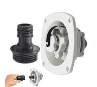 Water Inlet - ABS | Wall Mount RV Water Inlet with Quick Connector | Pressure Regulator | Caravan City Connection Port | Outdoor Camper Plumbing Accessory For Boat, Motorhome, Trailer, RV