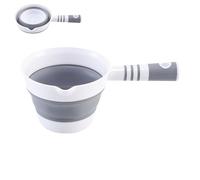 Water Ladle, Foldable Bath Pourer, 10.55x6.42 inches Hangable Scoop Dipper Spoon, Multi Purpose Pouring Tool for Garden, Kitchen, Cooking, Shower, Bathroom and Everyday Household