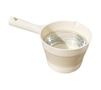 Water Ladle - Folding Kitchen Scoop, Space Saving Bathroom Pail with Ergonomic Grip, Spill Proof Liquid Transfer Container, Ideal for Housewife Gardeners Shower Camping