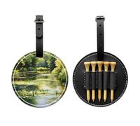 Water Lilies in The Pond - Bolsa de almacenamiento para camisetas de golf, multifuncional, material de poliuretano duradero