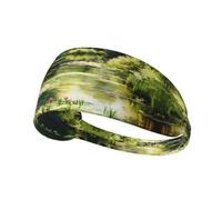 Water Lilies in The Pond - Diadema elástica para deportes al aire libre, absorbe el sudor, para fitness, yoga, ciclismo, deportes