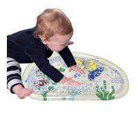Water Mat, Inflatable Tummy Time Play, Easy to Inflate and Portable, Sensory Learning Toy, for Toddler, Bath, Easter Fun, Beach, Developmental Activity, Baby Playtime, 28.74x16.54x2.28 in