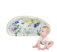 Water Mat, Inflatable Tummy Time Water Play Mat, PVC Sensory Developmental Learning Toys for Toddler Boys Bath Easter Beach Activities, 28.74x16.54x2.28 inches