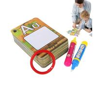 Water Paint Alphabet Cards, Alphabet Learning Painting, Number and