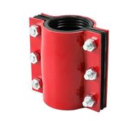 Water Pipe Leak Repair Clamps | Red Steel Sealing Clip | Easy to Install Sturdy Pipe Repair Clamp for Various Hoses | Effortless Plumbing Fix fors Home & Industrial Waters Leakage, 1 Piece