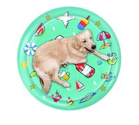 Water Play Mat Cats, Cooling Interactive Cat Bed, 39.37-Inch Comfortable Pet Water Sensory Pad, Entertainment Toy for Kittens, Fun Summer, Indoor & Outdoor Use