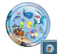 Water Play Mat Cats, Cooling Interactive Cat Bed, 39.37-Inch Comfortable Pet Water Sensory Pad, Entertainment Toy for Kittens, Fun Summer, Indoor & Outdoor Use