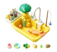 Water Play Table - 51x30x33cm Kids Water Table Play Set with 26 Accessories | Outdoor Beach Sand & Wateřr Activity Tables with Wateřr Flow Pump | Sensory Toys föWateřr Boys & Girls Ages 4-8