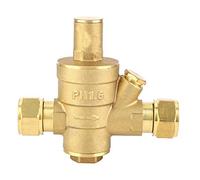 Water Pressure Regulator Valve 1/2" DN15 | Adjustable Brass Pressure Reducer for Home Plumbing | Helps Manage High Pressure Effects on Faucets/Water Heaters | Up to 1.6MPa