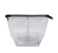 Water Proof Toiletry Bag Portable Airport Cosmetic Bag Transparent Gray EVA Large Opening Shower Bag Makeup Pouch for Swimming Gym Travel