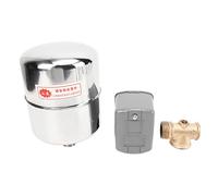 Water Pump Pressure Control Switch Kit | Automatic On/Off for Auto - Priming/Jet/Garden Pumps | 110-230V with Metal ABS Construction | Includes Tank & Check Valve