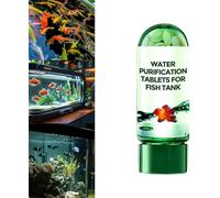 Water Purifying Tablets for Fish Tank, 2025 New Portable Aquarium Water Purification Tablets, Powerful Aquarium Water Purification Tablet, for Fish Tank Cleaning (1PCS)