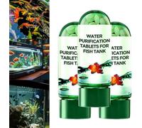 Water Purifying Tablets for Fish Tank, 2025 New Portable Aquarium Water Purification Tablets, Powerful Aquarium Water Purification Tablet, for Fish Tank Cleaning (3PCS)