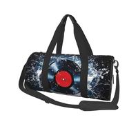 Water Record - Bolsa de viaje de vinilo para gimnasio, para hombres y mujeres, bolsa de deporte para viajes de fin de semana, trabajo, camping