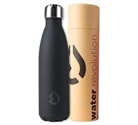 water revolution Botella Termo INOX. Premium 500ml Negro, Grande