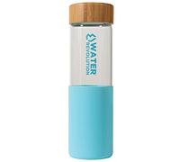 WATER REVOLUTION Botella Turquesa Vidrio Silicona 660ml