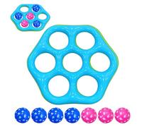 Water Ring Toss Game - Hexagon Pool Toy | Floating Ring Throw Set with Target for Beach Lake Backyard Vacation Family Travel Outdoor Play Fun Activity for Children Ages 3 8 Swimming Pool