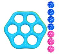 Water Ring Toss Game - Inflatable Pool Toy, Floating, Hexagonal, For Kids &