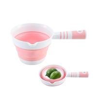 Water Scoop, Folding Shower Bucket, hangable Portable Ladle Dipper Scoop for Kitchen, Travel, Garden, Bathing, Camping, Backpacking, Pet Cleaning, Watering Plants, Beach, Car Wash
